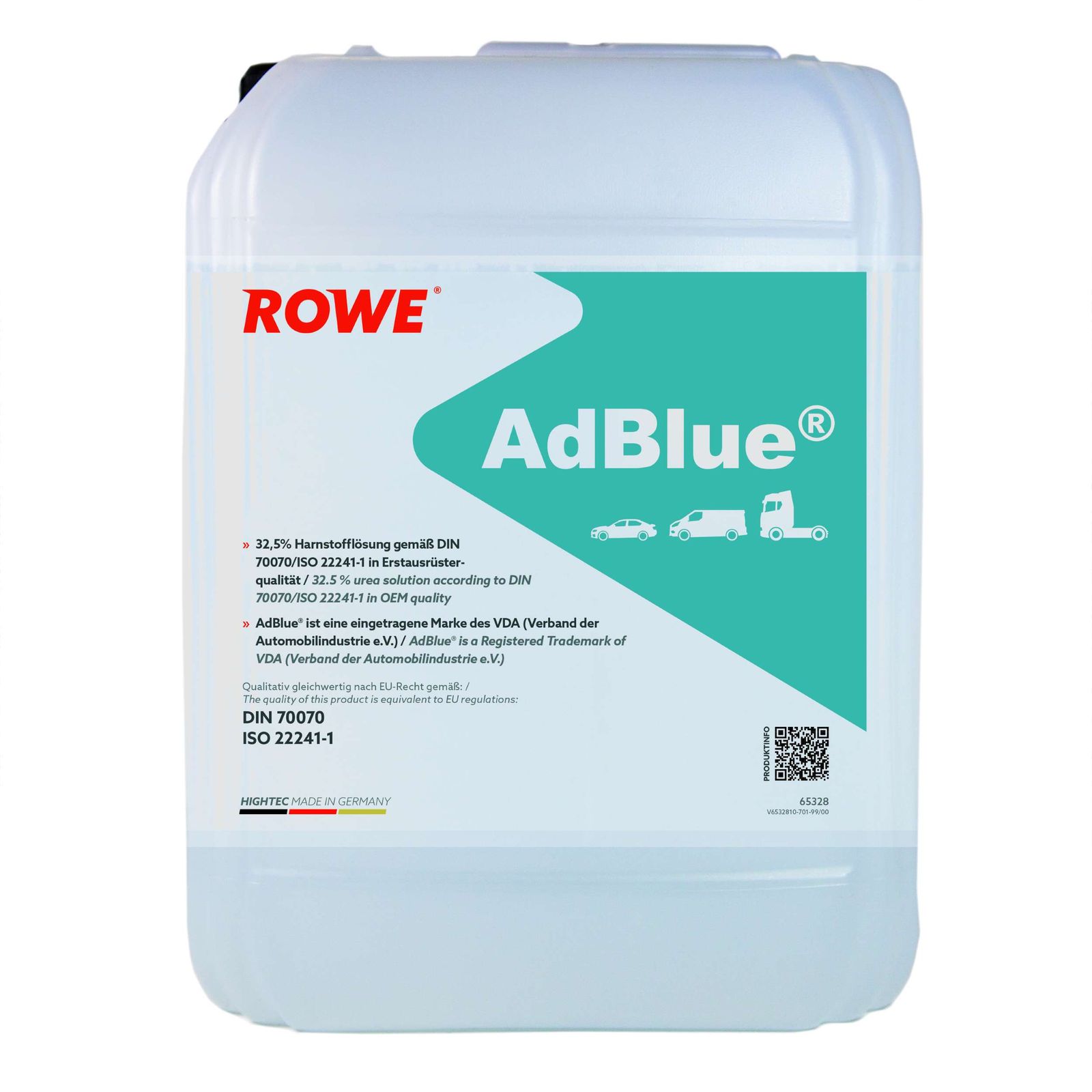 Жидкость AdBlue, 10л ROWE 65328010099