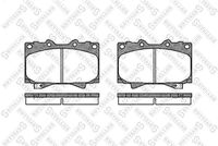 Set of brake linings, disc brake