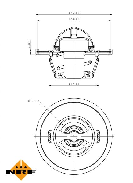 Thermostat, coolant