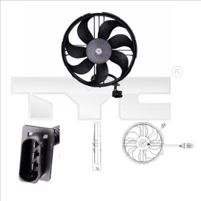 Fan, engine cooling system