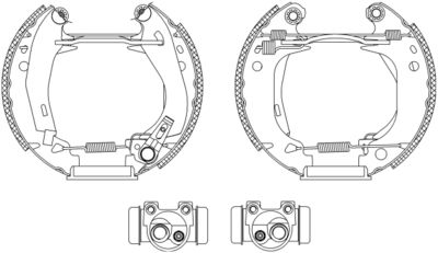 A set of brake pads