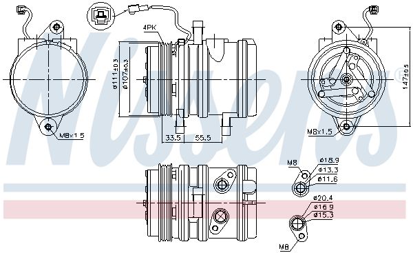 Compressor, air conditioning system