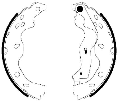 A set of brake pads