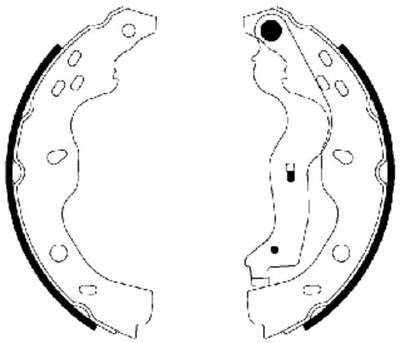 A set of brake pads