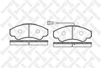 Set of brake linings, disc brake