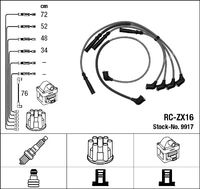 A set of high voltage wires