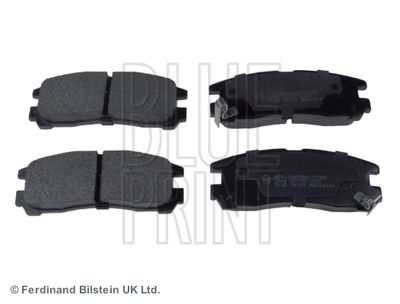 Set of brake linings, disc brake