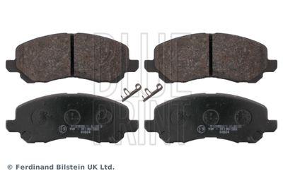 Set of brake linings, disc brake