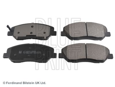 Set of brake linings, disc brake