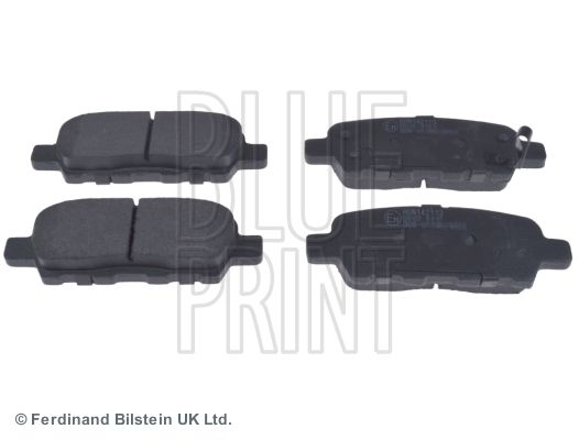 Set of brake linings, disc brake