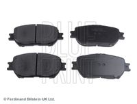 Set of brake linings, disc brake