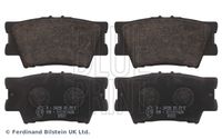 Set of brake linings, disc brake