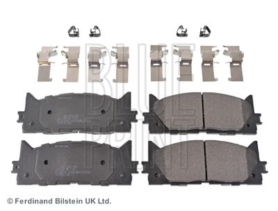 Set of brake linings, disc brake