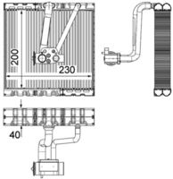 Evaporator, air conditioning system