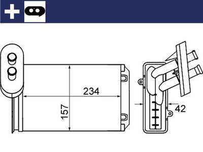 Heat exchanger, interior heating system