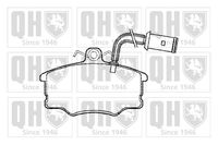 Set of brake linings, disc brake