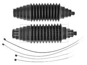 Set of corrugated covers, steering mechanism