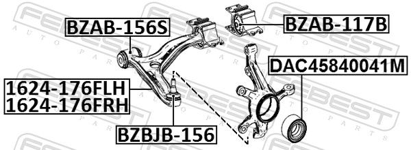 Repair kit, lower/upper ball joint