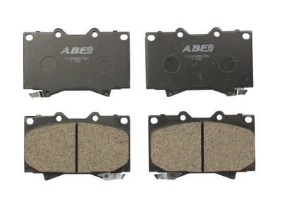 Set of brake linings, disc brake