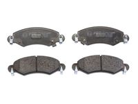 Set of brake linings, disc brake