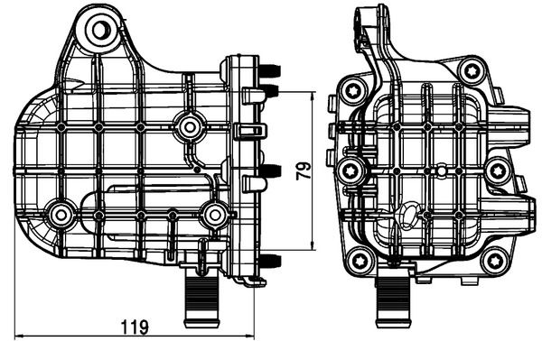 Radiator, HV recirculation system