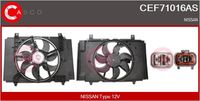 Electric motor, radiator fan