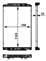 Radiator, engine cooling system