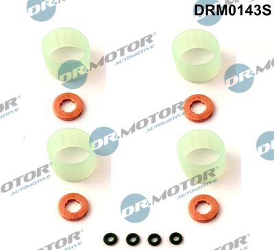 Set of seals, injector nozzle