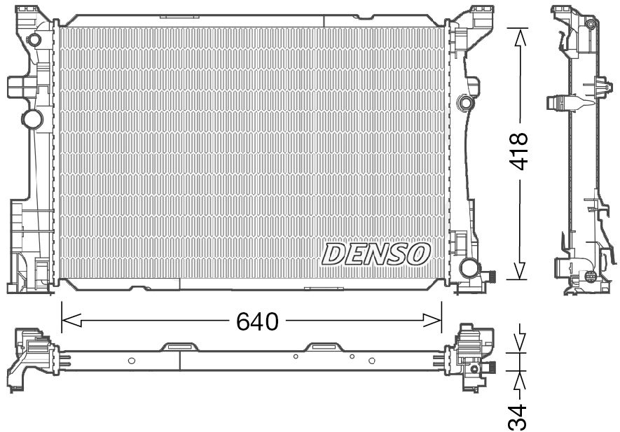 Radiator, engine cooling system