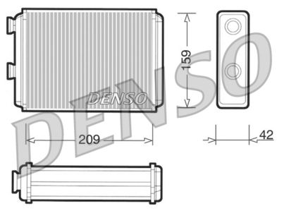 Heat exchanger, interior heating system