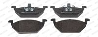 Set of brake linings, disc brake