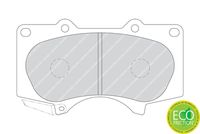 Set of brake linings, disc brake