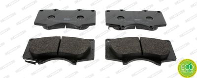 Set of brake linings, disc brake