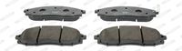 Set of brake linings, disc brake