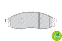 Set of brake linings, disc brake