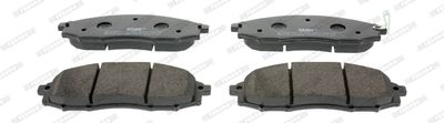 Set of brake linings, disc brake