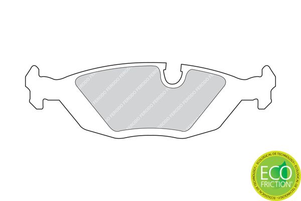 Set of brake linings, disc brake