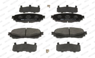 Set of brake linings, disc brake