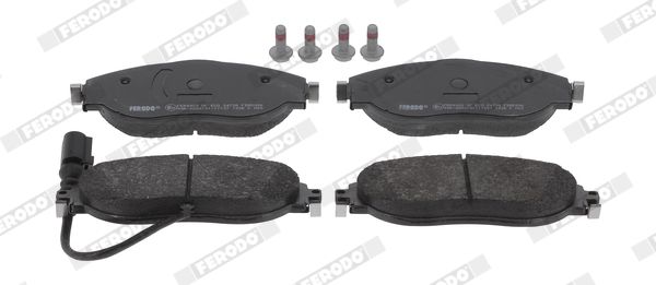 Set of brake linings, disc brake