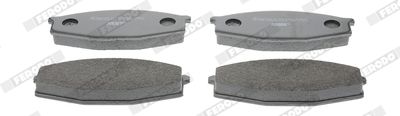 Set of brake linings, disc brake