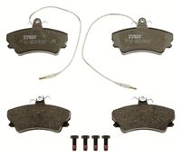 Set of brake linings, disc brake