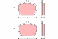 Комплект тормозных колодок, дисковый тормоз