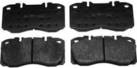 Set of brake linings, disc brake