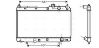 Radiator, engine cooling system