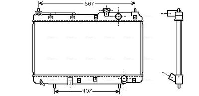 Radiator, engine cooling system