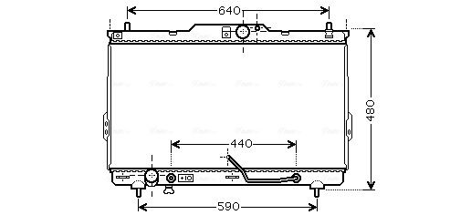 Radiator, engine cooling system