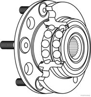 A set of wheel bearings