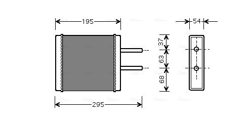 Heat exchanger, interior heating system