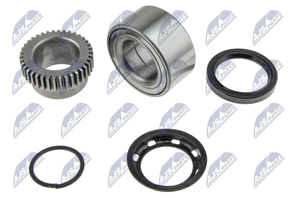 A set of wheel bearings