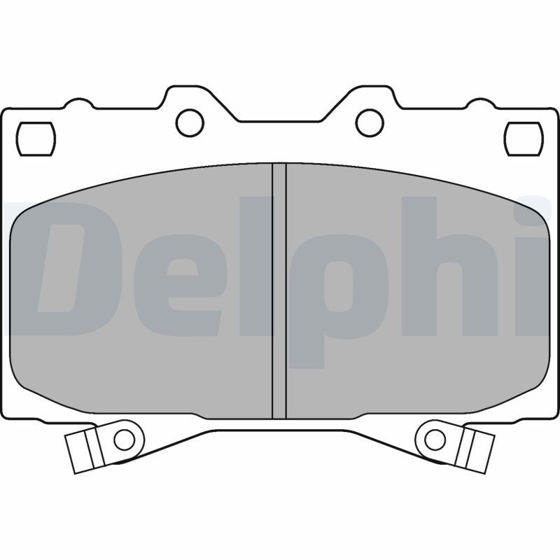 Set of brake linings, disc brake